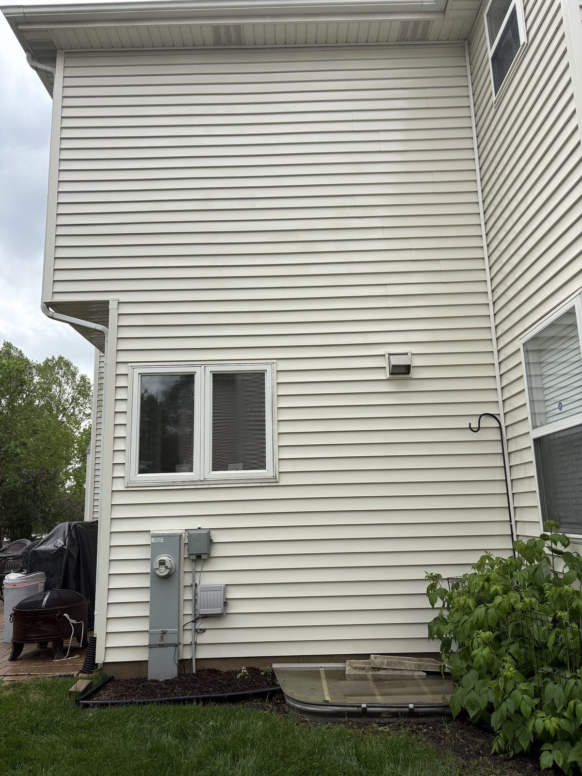 Same siding clean and bright after soft washing